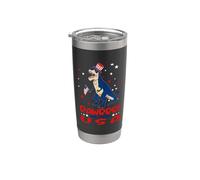 Dinosaur 4th Of July Rawrrr In The USA T Rex American Flag Vaso térmico de acero inoxidable de doble pared