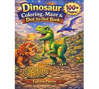 Dinosaur activity book: Coloring + tracing + maze