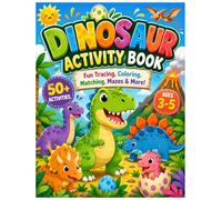 Dinosaur Activity Book for Kids Ages 3-5: Fun Tracing,Coloring,Matching,Mazes & More!