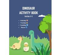 Dinosaur Activity Book for Kids Ages 4-8