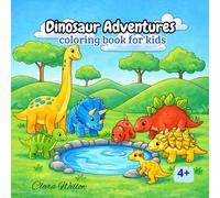 Dinosaur Adventures: coloring book with beautiful pictures (libros para colorear niños)