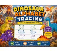 Dinosaur Alphabet Tracing Book for Kids: Fun A-Z Uppercase and Lowercase Letter Practice for Preschool and Kindergarten