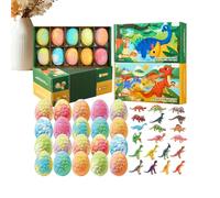 Dinosaur Bath Balls, Fizzy Body Ball, Surprise Toy Set, Gentle Moisturizing Formula Entertaining Kids Boys Girls Usage, Ideal For Birthday Holiday Summer Travel Bathroom Home Hotel Usage