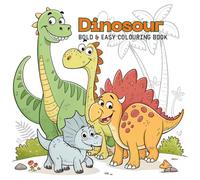 Dinosaur bold and easy Coloring Book