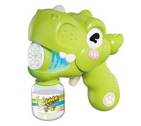 Dinosaur Bubble Machine 21cm - Pistola de burbujas a prueba de fugas | Juguete automático de burbujas de jabón para niños 'ABS - Juguete de playa del jardín de la al aire libre para nosotros