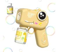 Dinosaur Bubble Machine - ABS 14.3cm | Handheld Portable Soap Dispenser with Lights and Sound | Bubble Blower Machine | For Kids Boys Girls Birthday New Year Backyard Bath Summer Beach Playground