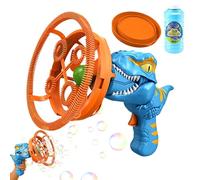 Dinosaur Bubble Machine, Automatic Summer Blower, 500g Toy Device Lights, ABS Material Gadget with Easy Use, Outdoor Party Game with Interactive Play, Home Accessories for Patio Birthday Backyard Boys