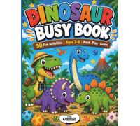 Dinosaur Busy Book: 50 Fun Activity Pages for Kids Ages 3-6 | Mazes, Coloring, I Spy, Word Search and More