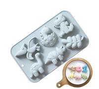 Dinosaur Cake Mold - 6 moldes de silicona de dinosaurios diferentes