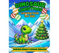 Dinosaur Christmas Coloring Book for Kids: Includes Mazes & Advent Calendar, Stocking Stuffers for kids