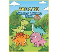 Dinosaur Coloring & Activity Book for Kids Ages 3-5: ABC Alphabet with Dino Jobs: One Dino Job Per Letter A-Z Plus Numbers 1-10 | Extra-Thick Lines ... Gift for Boys and Girls Ages 3, 4 and 5