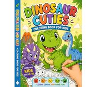 Dinosaur Coloring Book for Kids: 24 Cute Dinosaurs to Color with Emotion Tracker: Kids Coloring Book for Relaxation and Creativity | Libro para Colorear Infantil (Super Cute Creatures Coloring)