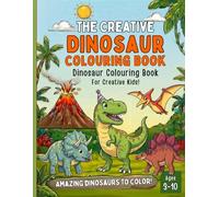 Dinosaur Coloring Book for Kids: 40 Fun & Unique Prehistoric Designs | Large 8.5 x 11 Inch Pages | Single-Sided to Prevent Bleed-Through