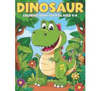 Dinosaur, Coloring book for kids aged 4-8: 30 cute illustrations, Idea Gift for Girls and Boys Who Love Dinosaurs