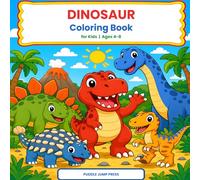 Dinosaur Coloring Book for Kids Ages 4-8: 26 Cute Dinosaurs from A to Z | Big & Easy Designs for Toddlers, Preschool, Kindergarten | Perfect Birthday Gift for Boys & Girls