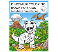 Dinosaur Coloring Book for kids between 3-8yrs of age: Simple outlines for colouring