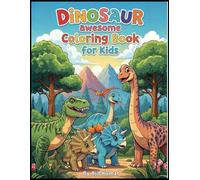 Dinosaur Coloring Book for Kids | Cute Cartoon Dinosaurs Coloring Book for Preschool & Early Learners (Ages 3-8)