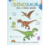 Dinosaur Coloring Book for Kids: Fun and Easy Coloring Pages for Ages 4-12