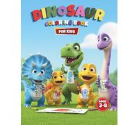 DINOSAUR COLORING BOOK FOR KIDS: Fun and Easy Thick-Lined Dinosaur Activity Pages for Toddlers and Preschoolers Ages 3-8