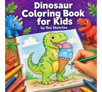 Dinosaur Coloring Book for Kids: Funny Dinos in Everyday Situations - T-Rex, Triceratops, and More Silly Scenes