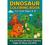 Dinosaur Coloring Book: Fun and Easy Dinosaur Coloring Pages for Kids Ages 4-8 (Football Word Search 2026)