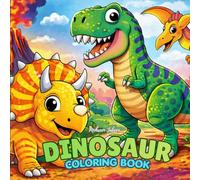 Dinosaur Coloring Book: Fun & Easy Coloring Book for Kids Ages 3-8 (Bold and Easy Coloring Book Collection for Kids)