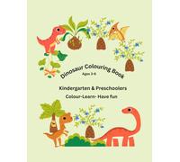 Dinosaur Colouring Book: Easy Dinosaur Coloring pages | Preschoolers & Kindergarten | Ages 3-6
