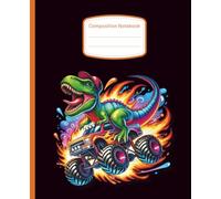 Dinosaur Composition Notebook: Wide Ruled Journal for Kids, Boys, Girls and Students - Cool Back-to-School Writing Book