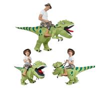 Dinosaur Costume - Dinosaur Blow Up Cosplay | Inflatable Ride On Outfit | Ideal For Women Men Kids Halloween School Theme Park Stage Performance Convention Christmas Event Party Indoor Outdoor