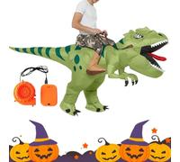 Dinosaur Costume - Premium Performance Suit, Features High-Velocity Long-Life Fan Motor for Continuous Robust Inflation | Industrial-Strength Ultra-Seal Technology Ensures Shape Retention Thro