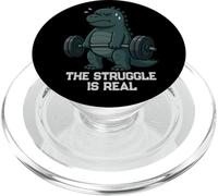 Dinosaur Deadlift Gymrats Struggle Is Real Lifting Hombres Mujeres PopSockets PopGrip para MagSafe