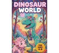 Dinosaur Discovery Coloring Book for Girls Ages 4-8: 40 Fun Coloring Pages with Amazing Facts, Prehistoric Giants, and Educational Descriptions for Creative Kids (Dino World Seri