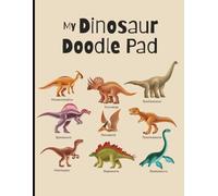 Dinosaur Drawing Doodle Pad for Children Blank Sketchbook Large Size Perfect for Dino Lovers