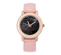Dinosaur Extinct Magma - Reloj de pulsera para mujer, elegante, analógico, de cuarzo, correa de piel