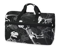 Dinosaur Fossil - Bolsa de viaje sin costuras para hombres, mujeres, niños, niñas y adolescentes, bolsa de gimnasio deportiva de gran tamaño con compartimento para zapatos, bolsa de entrenamiento