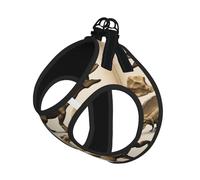 Dinosaur Fossils02 - Arnés ajustable para perro, con estampado de fósiles, arnés para cachorros, clips de correa, arnés para mascotas, chaleco de entrenamiento para mascotas
