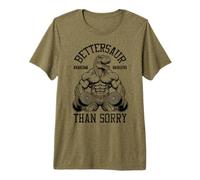 Dinosaur Gym Bettersaur: más Vale doler Que lamentar Funny Trex Camiseta Premium