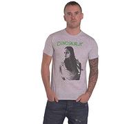 Dinosaur Jr Camiseta Verde Mind Band Logo Nuevo Oficial Hombre Gris, gris, M