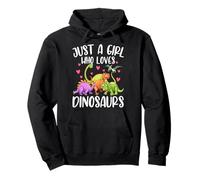Dinosaur Just a Girl Who Loves Dinosaurs Mujeres Adolescente Chicas Sudadera con Capucha