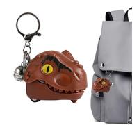 Dinosaur Keychain - Christmas Toys Realistic Pendant, Biting Finger Cute Animal Key Ring, Novelty Gag Accessory, for Purse Wallet Luggage Rearview Mirror Handbag Truck Car, Engaging Fidget Toy