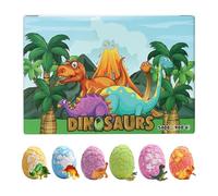 Dinosaur Kids Bath Balls - Rich Bubble Dissolving, Quick Melt with Fun Surprise, Tub Salt with Dinosaur Egg, Boys Bath for Home Travel, Baths Balls for Preschool Bathroom