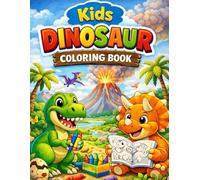 Dinosaur kids coloring book