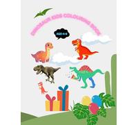 Dinosaur kids colouring book: 50 Fun, Simple & Cute Dinosaur Coloring Pages | Perfect Gift for Kids Ages 4-8