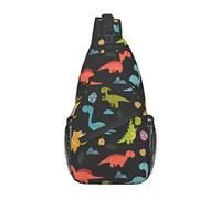 Dinosaur Pine Branch Sling Bag Senderismo Mochila Crossbody Hombro Mochila Travel Chest Pack para Hombres Mujeres