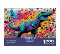 Dinosaur Puzzle 1000 Pieza Rompecabezas para Adultos Niño Jigsaw Puzzle para Juegos Educativos Familiares Rompecabezas 70x50cm/1000pcs