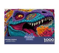 Dinosaur Puzzle 1000 Pieza Rompecabezas para Adultos Niño Jigsaw Puzzle para Juegos Educativos Familiares Rompecabezas 38x26cm/1000pcs