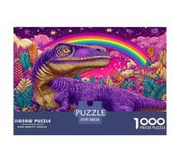 Dinosaur Puzzle 1000 Pieza Rompecabezas para Adultos Niño Jigsaw Puzzle para Juegos Educativos Familiares Rompecabezas 38x26cm/1000pcs