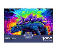 Dinosaur Puzzle 1000 Pieza Rompecabezas para Adultos Niño Jigsaw Puzzle para Juegos Educativos Familiares Rompecabezas 38x26cm/1000pcs