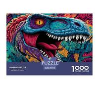 Dinosaur Puzzle 1000 Pieza Rompecabezas para Adultos Niño Jigsaw Puzzle para Juegos Educativos Familiares Rompecabezas 70x50cm/1000pcs