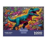 Dinosaur Puzzle 1000 Pieza Rompecabezas para Adultos Niño Jigsaw Puzzle para Juegos Educativos Familiares Rompecabezas 70x50cm/1000pcs